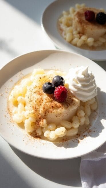 creamy vanilla rice dessert