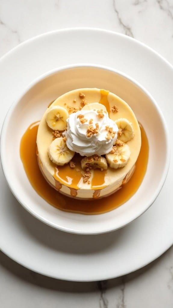 delicious caramel banana dessert