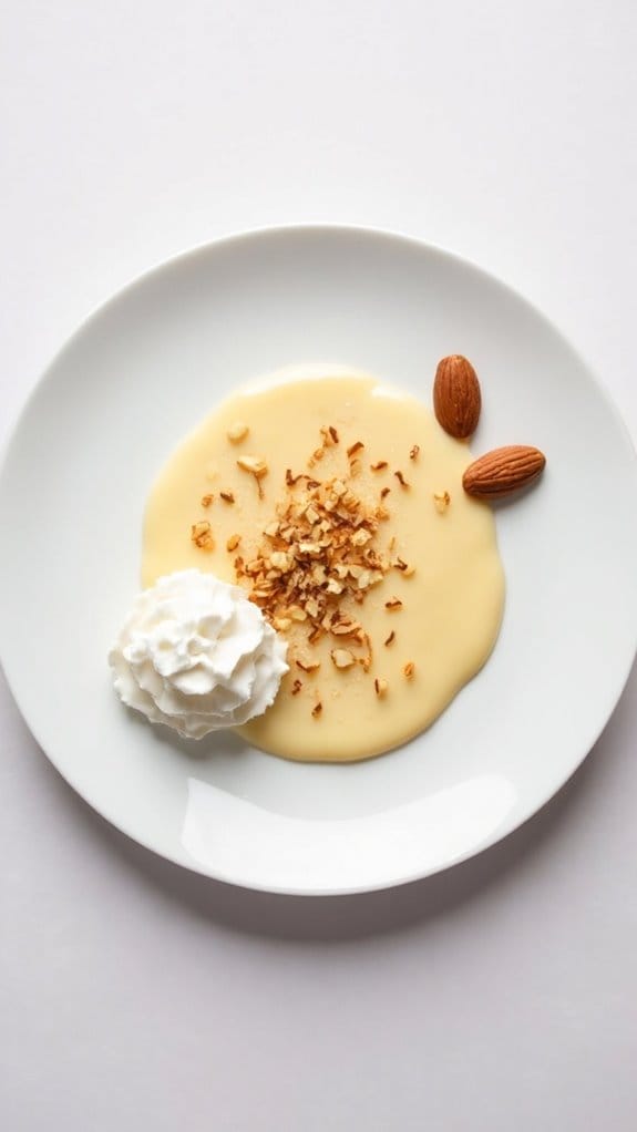 almond flavored creamy dessert