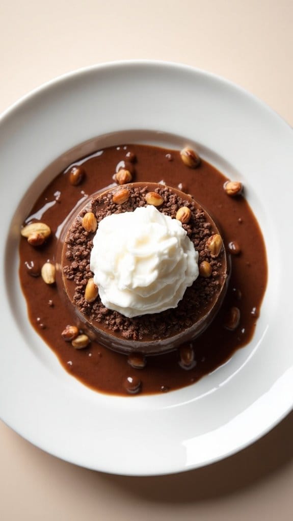 chocolate hazelnut semolina dessert