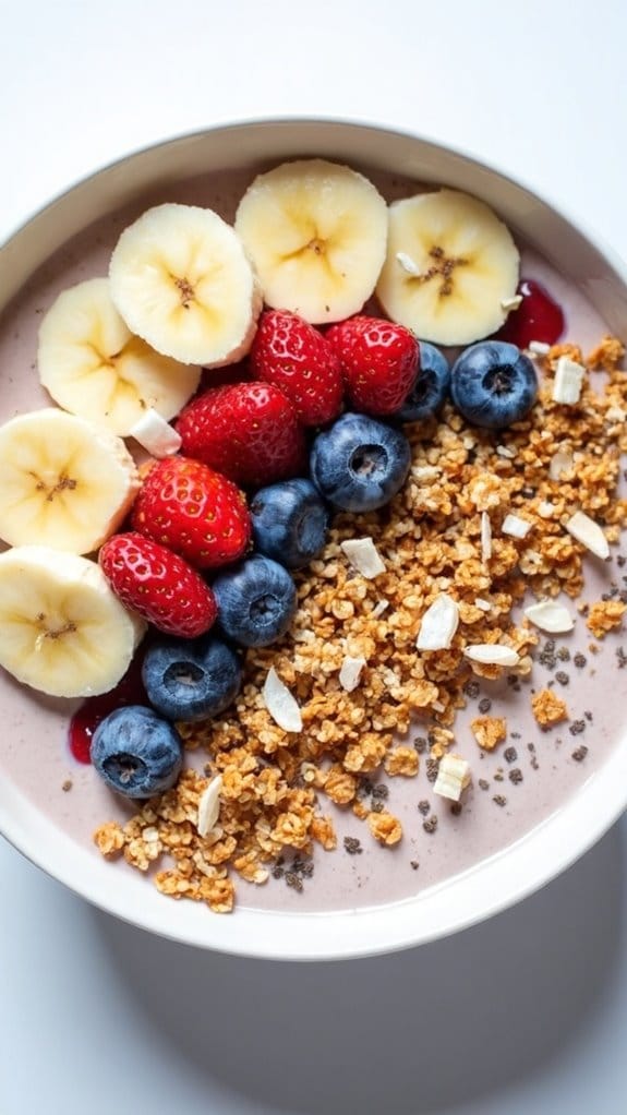 creamy banana smoothie bowl