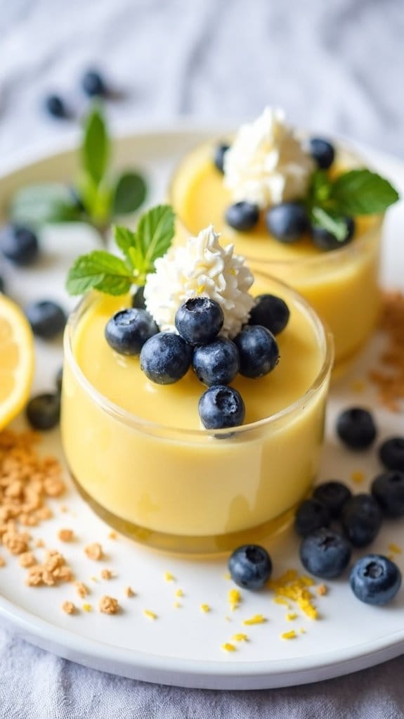 Lemon Blueberry Pudding Parfaits