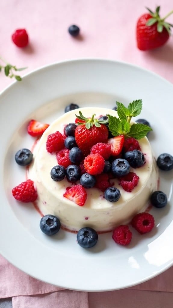 Almond Berry Pudding