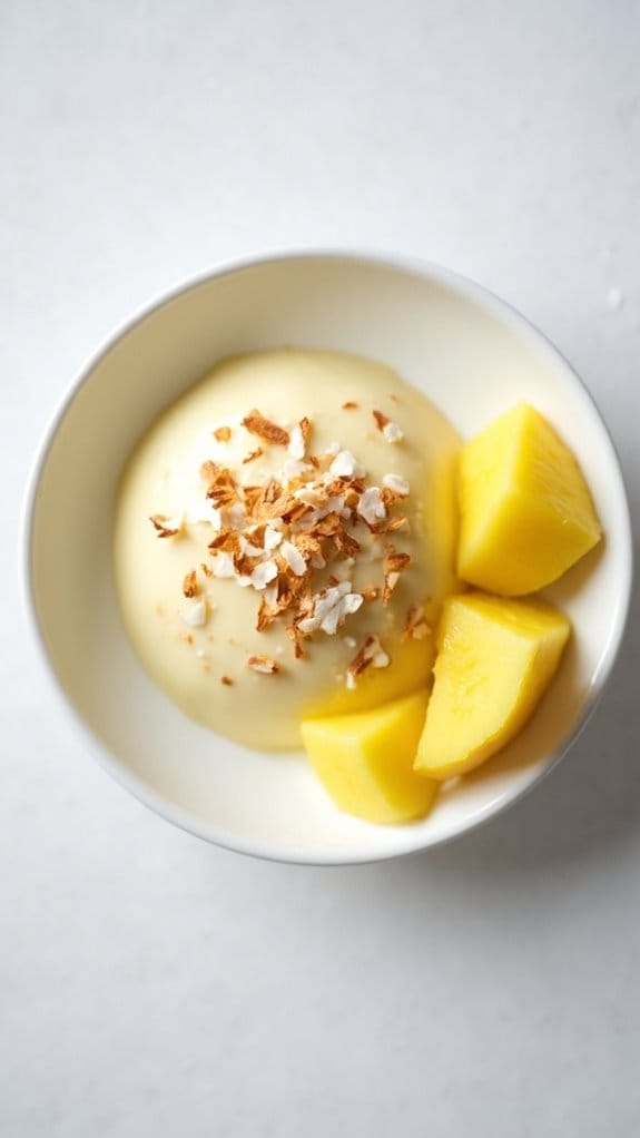 tropical coconut pineapple dessert